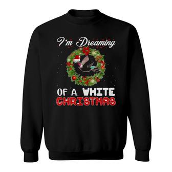 Official Bird I'm Dreaming Of A White Christmas Funny Sweatshirt | Mazezy
