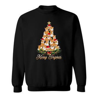 Official Corgi Merry Corgmas Tree Merry Christmas Sweatshirt | Mazezy