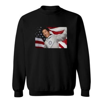 Official Nathan Chen 2022 American Flag Sweatshirt | Mazezy