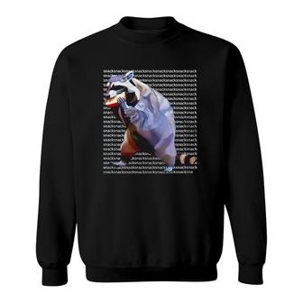 Official Racoon Snack Snack Racoon Eating Snack Sweatshirt | Mazezy