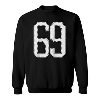 Official Team 69 Jersey Number 69 Baseball Player Sports Jersey Raglan Baseball Tee Sweatshirt | Mazezy
