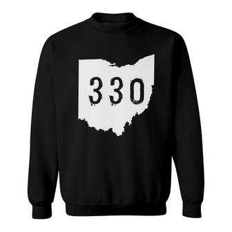 Ohio 330 Area Code Akron Sweatshirt | Mazezy
