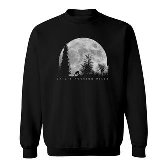 Ohio Hocking Hills State Park Outdoor With Moon And Deer Sweatshirt | Mazezy