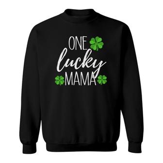 One Lucky Mama Matching St Patricks Day Sweatshirt | Mazezy