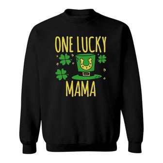 One Lucky Mama St Patrick's Day Lucky Mama Sweatshirt | Mazezy