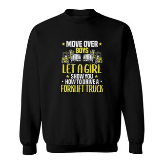 Operator Move Over Boys Forklift Driver Sweatshirt | Mazezy