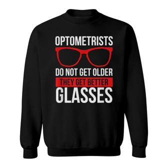 Optician Sunglasses Eyeglass Whisperer Sunglasses Optometry Sweatshirt | Mazezy