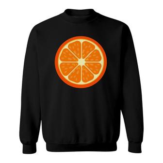 Orange Fruit Cute Halloween Costume Orange Lover Vegan Sweatshirt | Mazezy