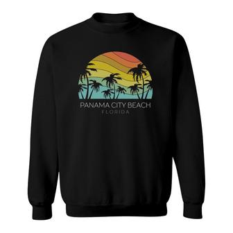Panama City Beach Florida Retro Souvenir Summer Keys Surf Sweatshirt | Mazezy