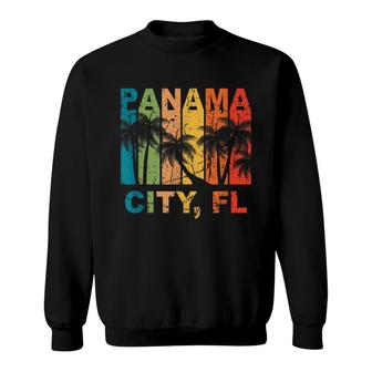 Panama City Florida Retro Vintage Souvenir For Spring Break Sweatshirt - Thegiftio