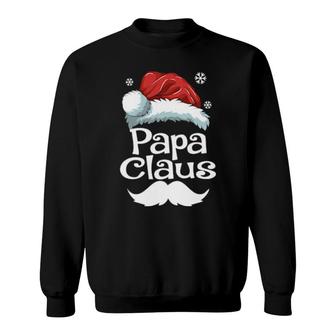 Papa Claus Matching Family Christmas Pajamas Xmas Santa Sweatshirt | Mazezy