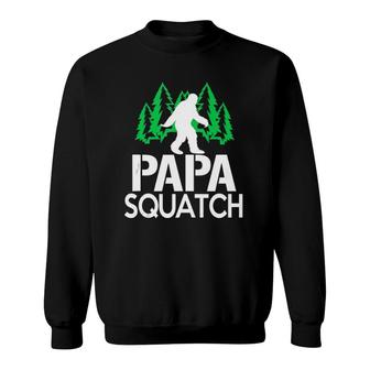 Papa Squatch Gifts For Dad Bigfoot Sasquatch Sweatshirt | Mazezy