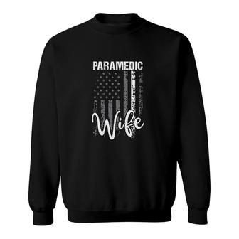 Para Medic Wife American Flag Sweatshirt | Mazezy