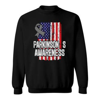 Parkinson Disease Survivor Parkinson's Awareness Ribbon Sweatshirt | Mazezy