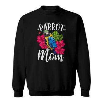 Parrot Mom Bird Lover Mother's Day Sweatshirt | Mazezy
