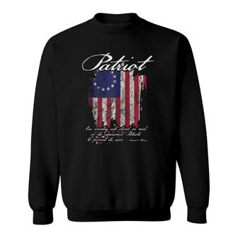 Patriot 1776 American Flag Founding Fathers Quote Zip Sweatshirt | Mazezy