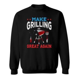 Patriotic Bbq Make Grilling Great Again Sweatshirt | Mazezy