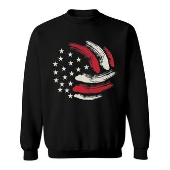 Patriotic Volleyball Team American Flag Sweatshirt | Mazezy