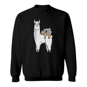 Patronus Sloth & Koala On Llama Alpaca Official Napping Sweatshirt
