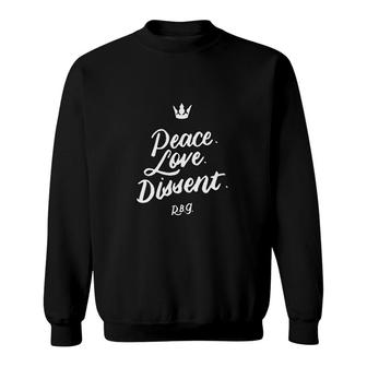 Peace Love Dissent Sweatshirt | Mazezy