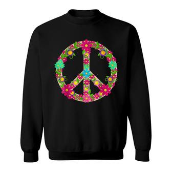 Peace Love Hippie Costume Tie Die 60S 70S Sweatshirt | Mazezy