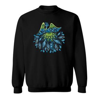 Peacock Splendor Fantasy Sweatshirt | Mazezy UK