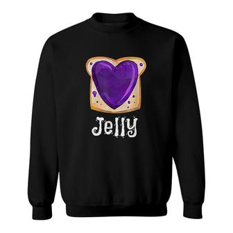 Peanut Butter And Jelly Purple Sweatshirt | Mazezy