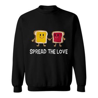 Peanut Butter And Jelly Spread The Love Sweatshirt | Mazezy