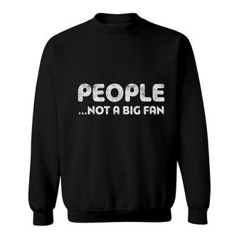 People Not A Big Fan Introvert Gift Sweatshirt | Mazezy