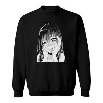 Perfect Pretty And Shy Japanese Manga Girl Sweatshirt | Mazezy