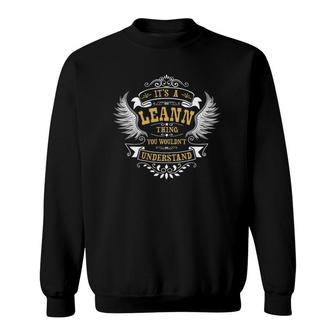 Personalized Birthday Gift Idea For Person Named Leann Sweatshirt | Mazezy