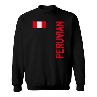 Peruvian Flag And Peru Roots Raglan Baseball Tee Sweatshirt | Mazezy