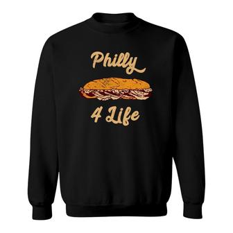 Philly Cheesesteak For Life Philadelphia Sweatshirt | Mazezy