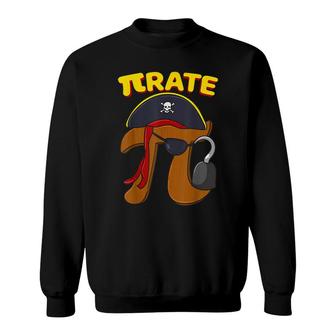 Pi Day Pirate Pi Symbol Graphic Art Math Lover Sweatshirt - Thegiftio