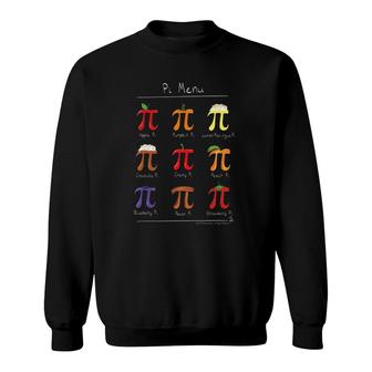 Pi Menu Funny Math Teacher Gift Sweatshirt | Mazezy