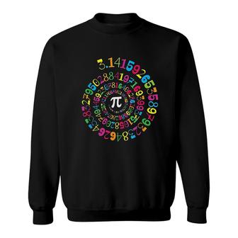Pi Spiral Novelty Math Geek 3 14 Pi Day Sweatshirt | Mazezy
