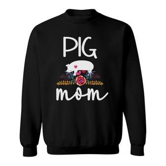 Pig Mom Proud Pig Farmer Pig Owner Pig Mother Sweatshirt | Mazezy