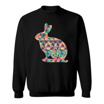 Pika Abstract Color Summer Rock Rabbit Lover Girl Gift Sweatshirt | Mazezy