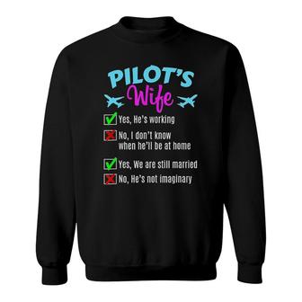 Pilots Wife Funny Sweatshirt | Mazezy DE