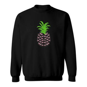 Pineapple Flamingo Sweatshirt | Mazezy