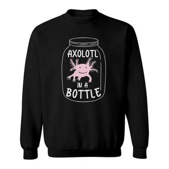 Pink Axolotl Lover Cute Salamander Boys Ambystoma Mexicanum Sweatshirt | Mazezy