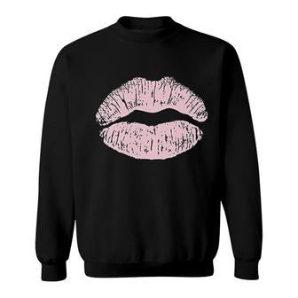 Pink Kiss Lips Sexy Pout Lipstick Sweatshirt - Thegiftio UK