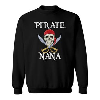 Pirate Grandma Grandmother Nana Skeleton Gift Tee Sweatshirt | Mazezy