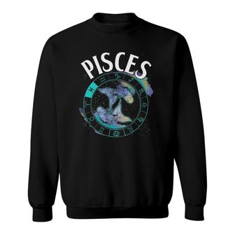 Pisces Zodiac Sign Astrology Gift Sweatshirt | Mazezy