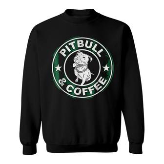 Pitbull And Coffee Sweatshirt | Mazezy