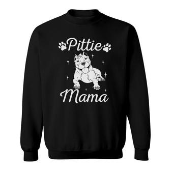 Pitbull Mama Pit Bull Terrier Lover Dog Owner Pibble Mommy Sweatshirt | Mazezy