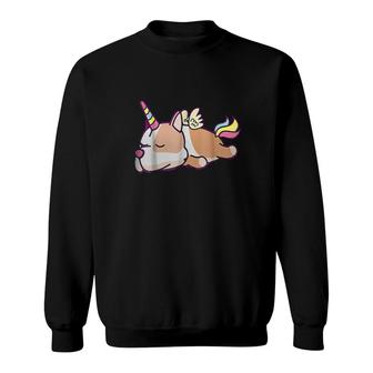 Pittiecorn Like A Normal Pitbull But More Awesome Dogs Sweatshirt | Mazezy