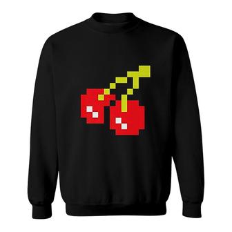 Pixel Cherries 80s Sweatshirt | Mazezy
