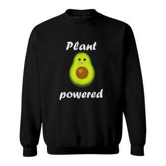 Plant Powered Avocado Vegan Vegetarian Sweatshirt | Mazezy