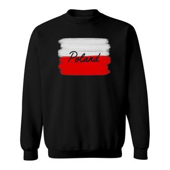 Polish Flag Poland Patriotic Colors Great Heritage Sweatshirt | Mazezy